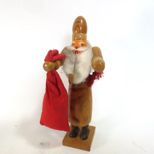 Räuchermann Weihnachtsmann Seiffen Erzgebirge Nikolaus Dregeno DDR Kluge