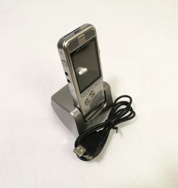 Philips DPM8200 Digital Pocket Memo Handheld Dictation Device With Dock - 4GB