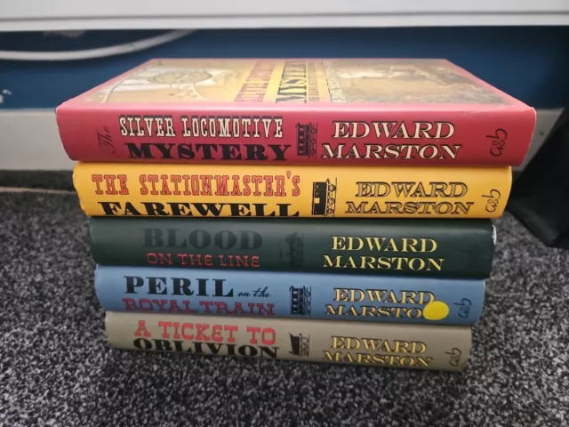 Edward Marston Railway Detective Hardback Book Bundle X 5