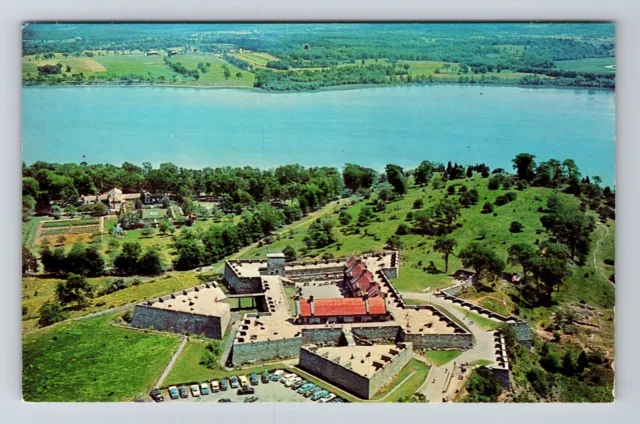 Ticonderoga NY- New York Aerial View Historic Fort Ticonderoga Vintage Postcard