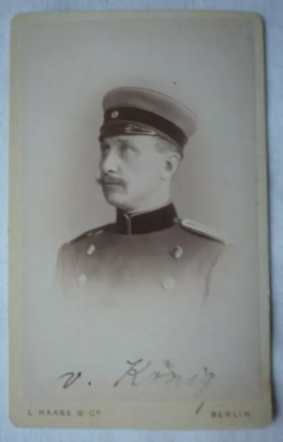 CdV Preussische KRIEGSAKADEMIE BERLIN 1886-1889 von König Dragoner