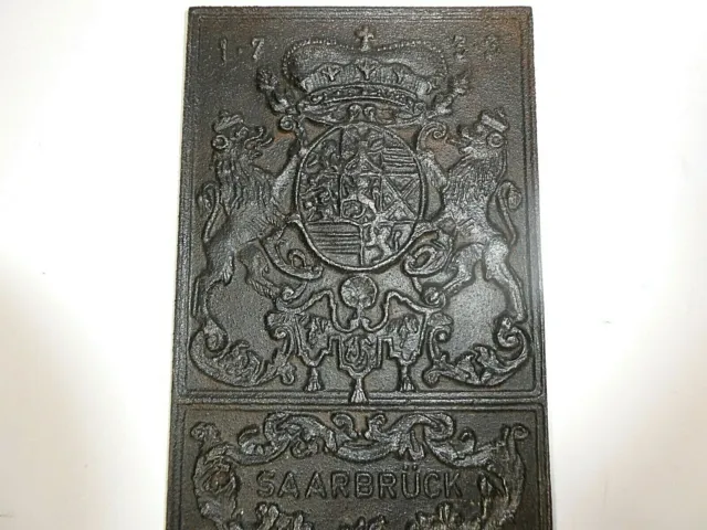 Saarbrücken Saarbrück Wappen Eisen Relief 19 Jh. B-54 3
