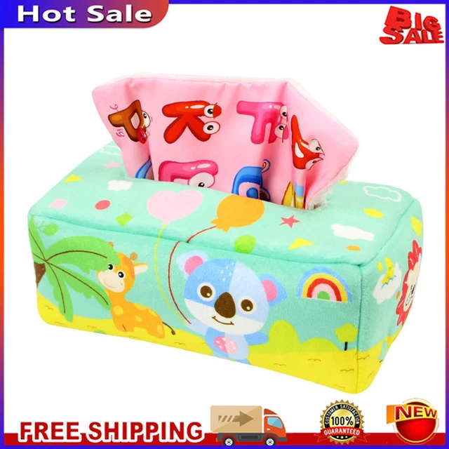 Sensory Baby Pull Tissue Box Toy Kids STEM Montessori Educational Preschool Toys