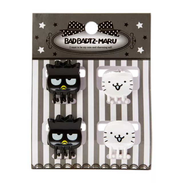 BAD Badtz-Maru Mini Hair Clip set Sanrio Original Kawaii Good Hanamaru NEW ZJP