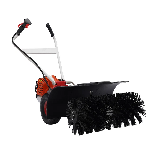 52CC GAS POWER Sweeper Broom WalkBehind Driveway Turf Grass Snow
