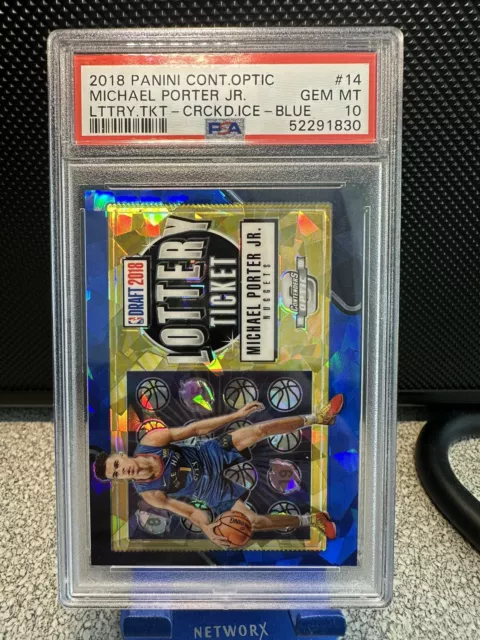 Michael Porter JR. 2018-19 Contenders Optik RC sin lotería azul Prizm PSA 10