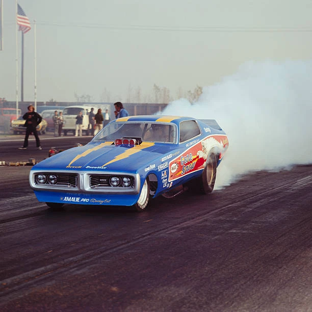 NHRA Drag Racing Great Gene Snow 1970s 2 Old Motor Racing Photo