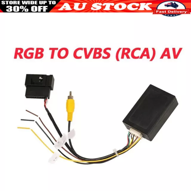 26 PIN RGB to CVBS RCA AV Converter for VW Original Camera Output to headunit AU