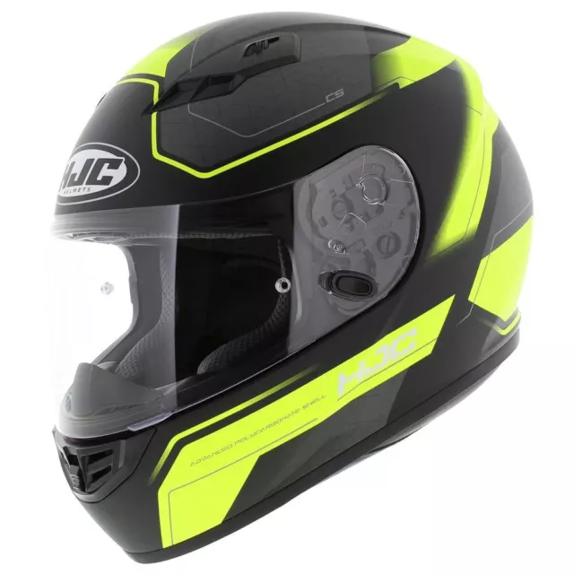 HJC CS15 Inno motorcycle helmet - Matt Black yellow