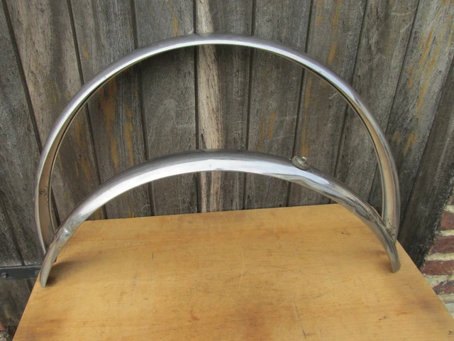 Garde-boue Inox / Acier Chromé Pour Vélo Randonneuse 650B - Ancien, Fabriqué En France