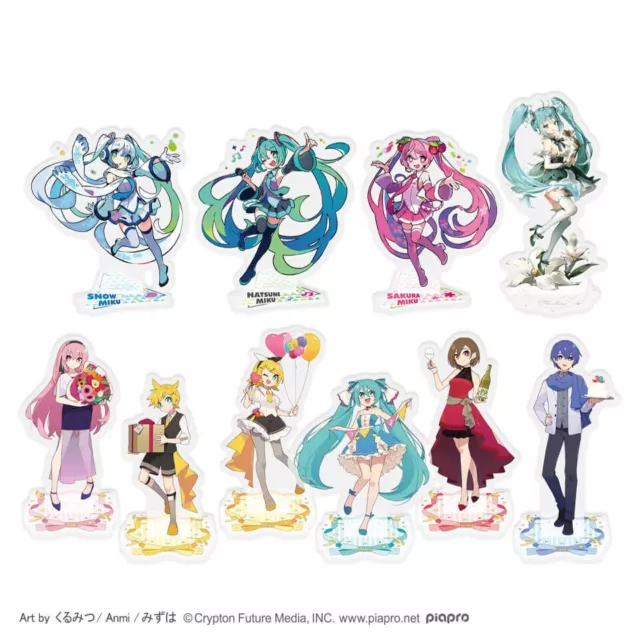 Hatsune Miku Acrylic Stand Type A 39 kuji Prize D Full Complete SET TAITO