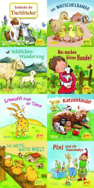 Pixi-Bundle 8er Serie 273: Pixis liebste Tierkinder (8x1 Exemplar) | Box (2021)