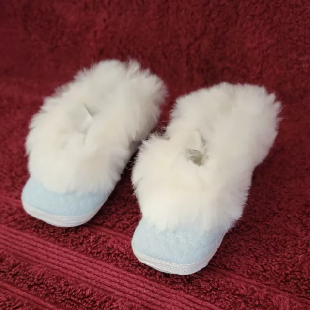 Mrs Days Ideal Baby Shoe Baby Baby Crib Shoes Size 2 Blue Vintage