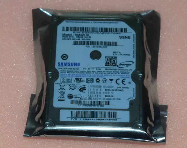 Samsung 320GB HM321HI 5400RPM 2.5" SATA Laptop Hard Drive