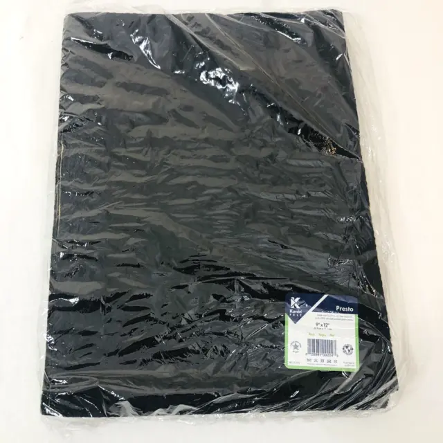 Paquete de 12 fieltro autoadhesivo Kunin Presto 9x12 nuevo en paquete negro