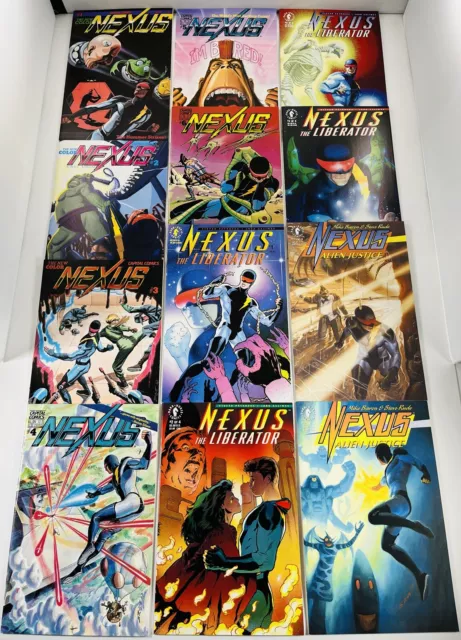 14 Nexus 1-6 Capital Comics /Alien Justice 1-3 / Liberator 1-4 Sets  Baron Rude
