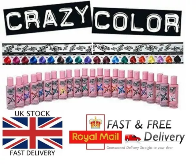 Crazy Color Semi-Permanent Conditioning Hair Dye Colour Cream Tint 100 ML