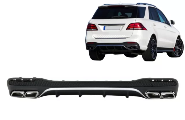 Stoßstange Diffusor Endrohre für Mercedes GLE W166 SUV Sport Line 15-18