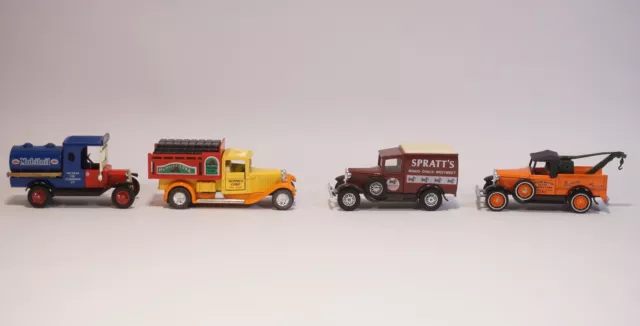 4-tlg. Konvolut Modellautos 3x Matchbox Models of Yesteryear + Henniez Coke