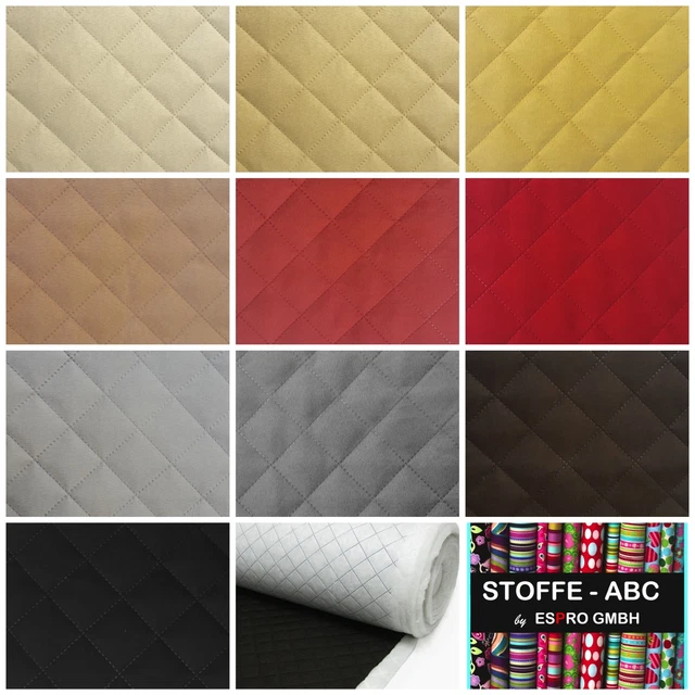 Microvelour Dig TISSU POUR AMEUBLEMENT Microvelour Matelassé 5x5cm Karo à Motif Daim ...