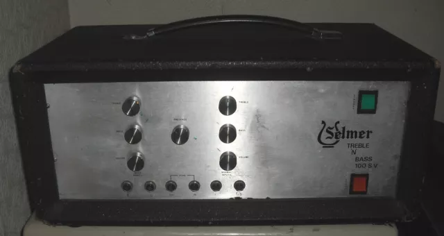 Selmer treble and bass 100SV 100w vintage british valve amplifier tube amp 100