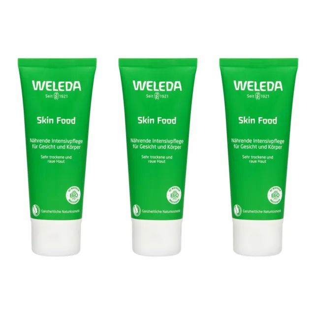 3X Weleda Skin Food (pour peaux sèches et rugueuses) 75ml Skincare Moisturier So
