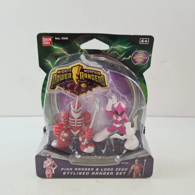 POWER RANGERS STYLISED Ranger Set Pink Ranger Lord Zedd Bandai Action 