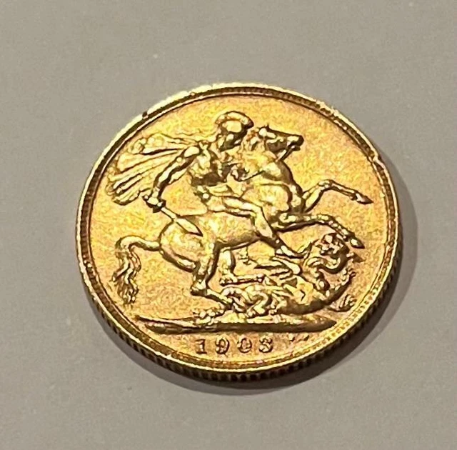 1903 Full Gold Sovereign - King Edward V11 - in Excellent Condition.