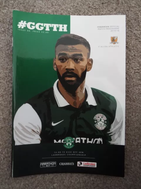 Hibernian (Hibs) v Alloa Athletic - Football Programmes - Random 2004-2016