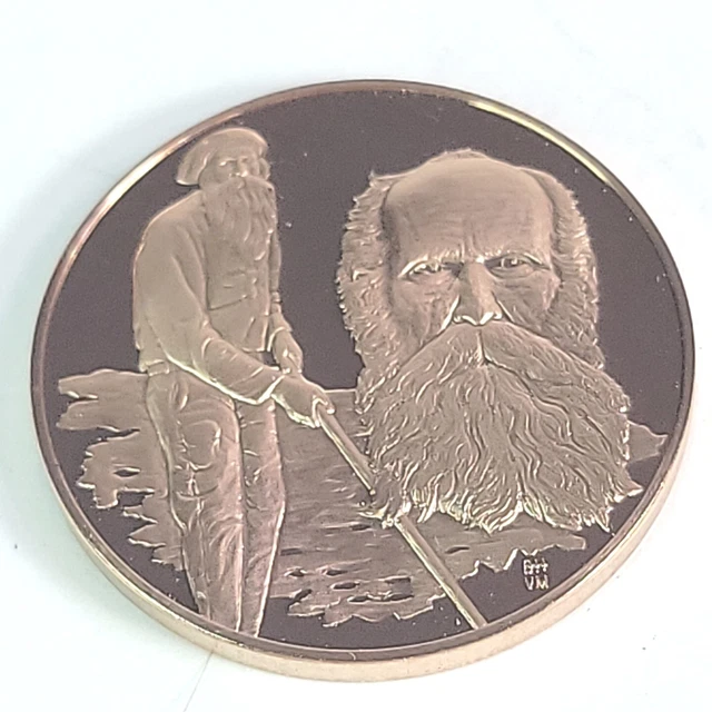 A D Gordon 1956-1922 Bronze Medal The Medalic History Of The Jewish People