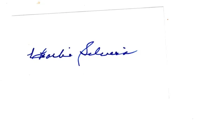 Charlie Silvera Auto Signed 3x5 Index Card