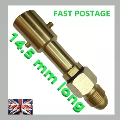 Ricarica Gas Bottiglia Cilindro UK Baionetta LPG Filler A Ottone Adapter 14.5cm