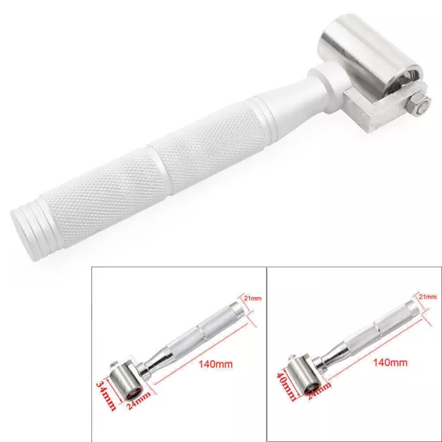 Stainless steel Flat Pressure Roller Wallpaper Apply Hand Tool Kit W/ Bearing