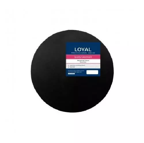 Loyal Cake Board - Black - Round - 25cm / 10 inch