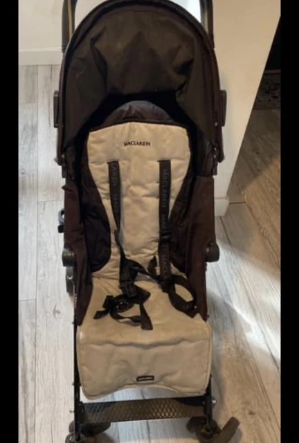 Maclaren Quest Black/Champagne Standard Single Seat Stroller With Raincover