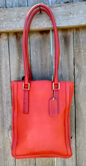 Vintage Coach #9422 Bonnie Cashin Legacy Red Leather Tote Costa Rica