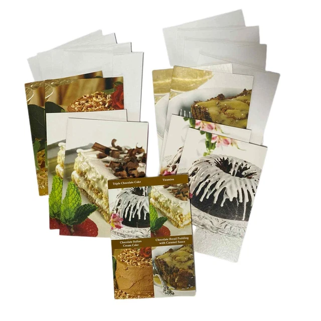 Give & Get Chocolate Lovers Note Cards & Recipe Booklet Vintage
