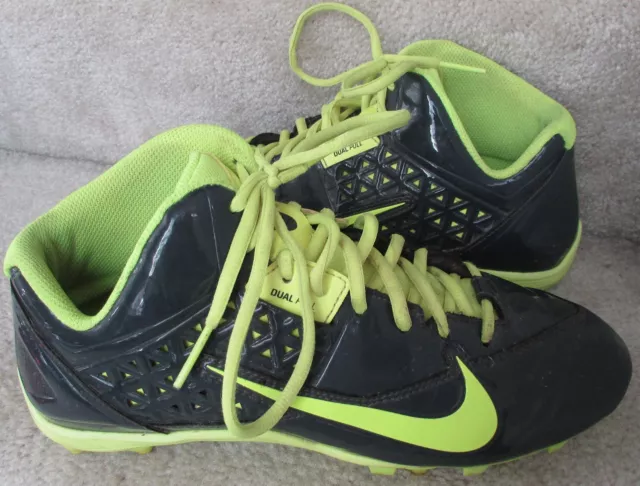 Nike Speedlax 4 Lacrosse Football Cleats - Anthracite/Volt 616297-007  Size 10