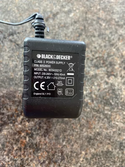 BLACK&DECKER 90545059 VD090010J 9V 100mA - Ac adapter