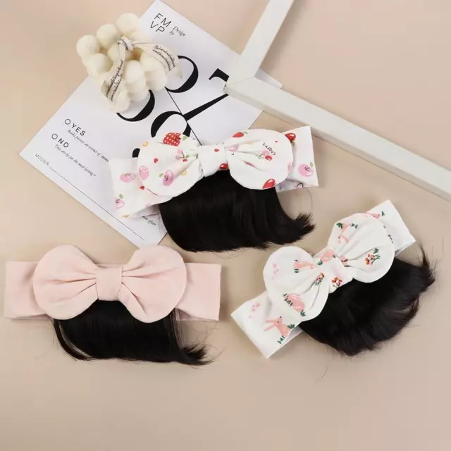 Accessories Princess Wig Headband Baby Bowknot Headband Wig Toddler Neat Bang