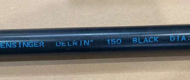 Delrin-Acetal Plastic Round Rod 1 3/4” Diameter x 12" + 1/8”Length - Black Color