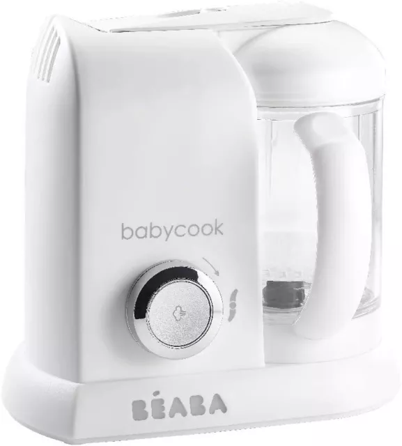 BEABA - Babycook Solo - Fabricante de alimentos para bebés - 4 en 1: procesador de alimentos para bebés, mezcla...