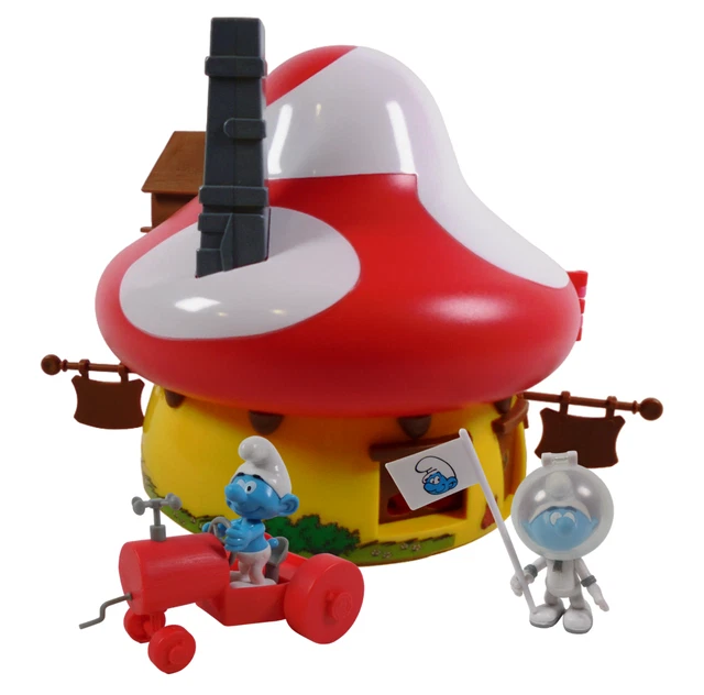 Deagostini - La Maison Des Schtroumpfs Avec Figurines PVC Articulées Et Autocollants (CS46) - Collection BD - Emballage D'Origine Scellé