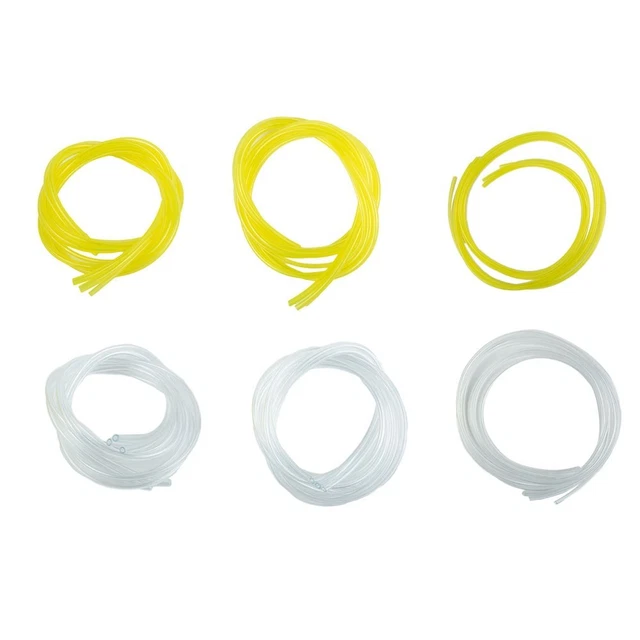 Tubo Carburante 5mm Per Motoseghe E Decespugliatori - 1 Metro Con 12 Fascette, Resistente A Benzina E Olio