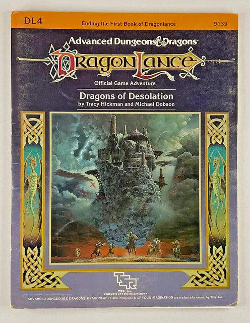 AD&D - DL3-DL4-DL5 - Les Dragons de l'espoir - Les Dragons de la désolation - Les Dragons du mystère - Le Donjon du Dragon