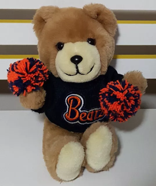 Cheerleader Teddy Bear Plush Toy! Soft Toy About 26Cm Pom Poms Kids Toy!