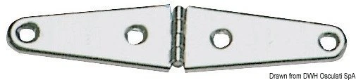 Charnière Inox Imprimé 145x32 Marque Osculati 38.823.12