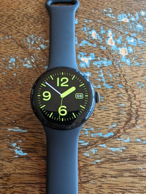 GOOGLE PIXEL WATCH, LTE, Matte Black Stainless Steel/Obsidian Active band  $170.00 - PicClick AU