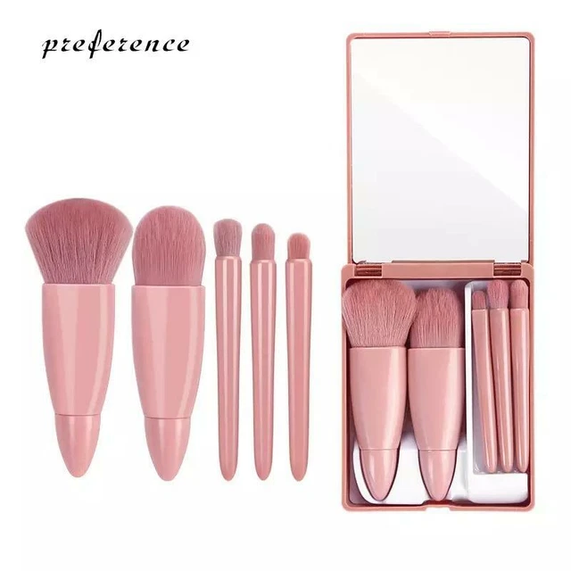5Pcs Kabuki Make up Brush Set Buffer Powder Contour Eyeshadow Makeup Brushes