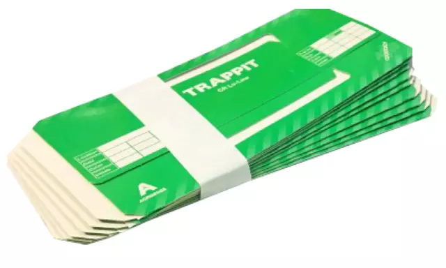 2 Packs of 10 Trappit CR Lo-line Cockroach German Roach Control Glue Traps 2